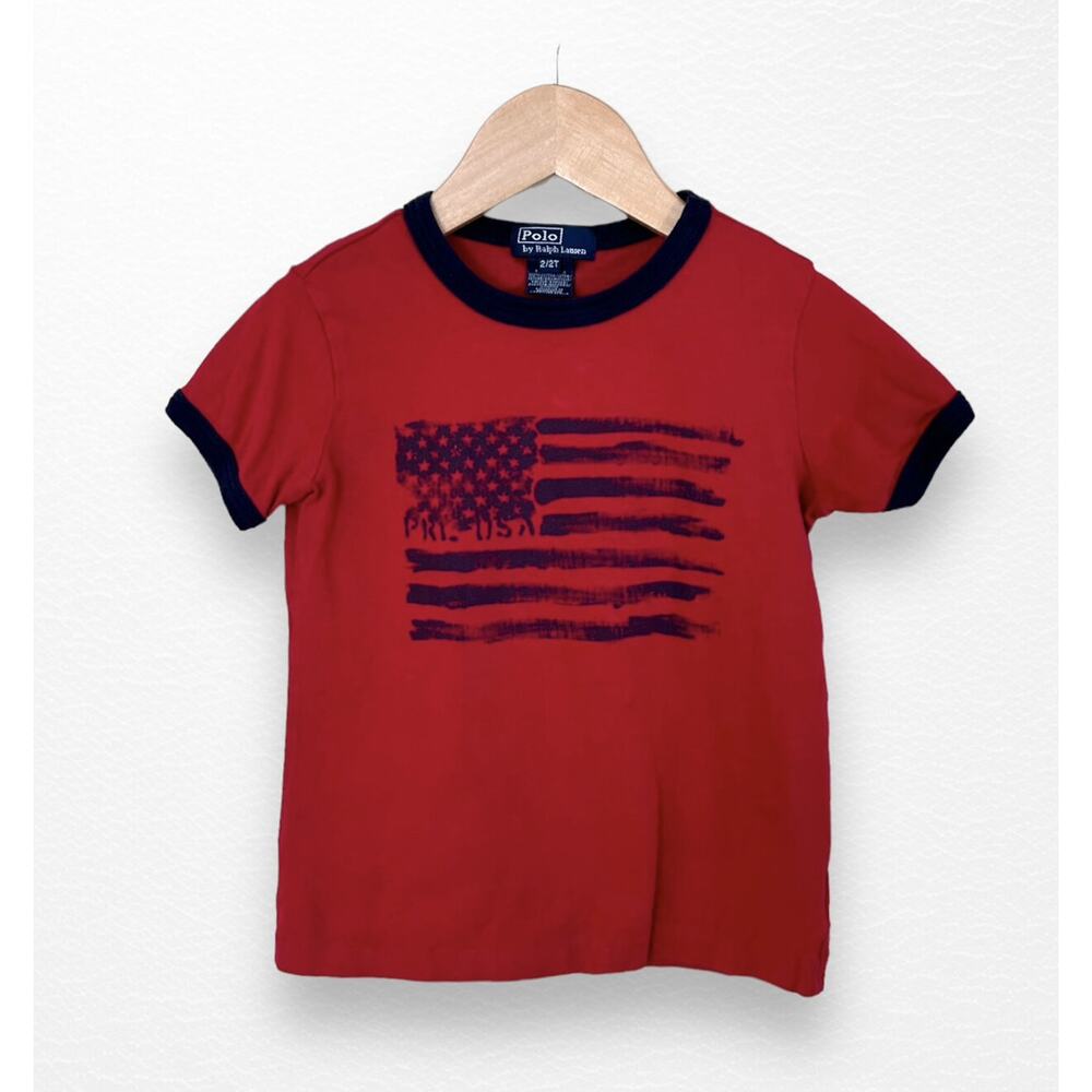 Polo Ralph Lauren Flag Tee, Size 2T
